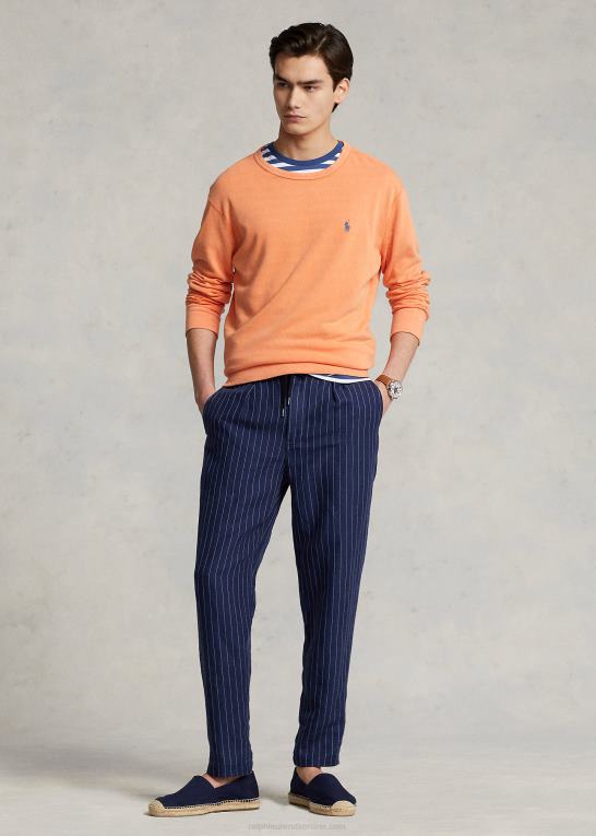 optisk orange Mænd Ralph Lauren spa frotté sweatshirt Z426B440