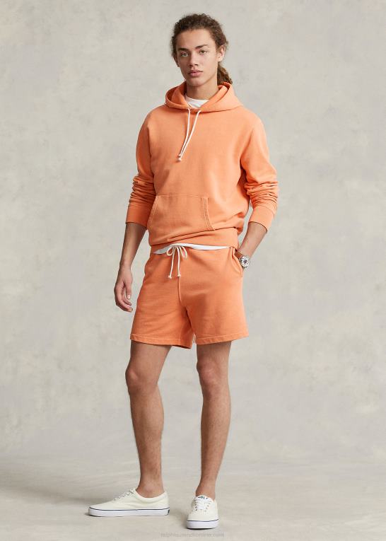 orange Mænd Ralph Lauren fleece hættetrøje Z426B8505