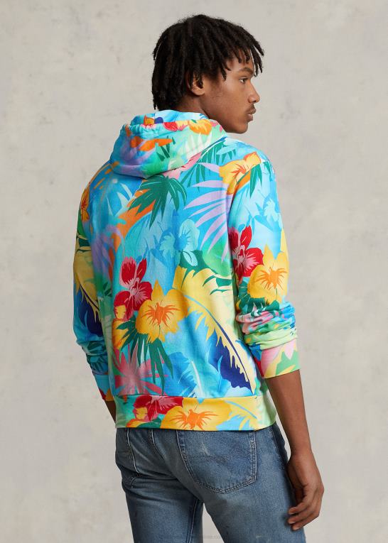 palme bugt blomstret Mænd Ralph Lauren blomstret spa frotté hættetrøje Z426B890