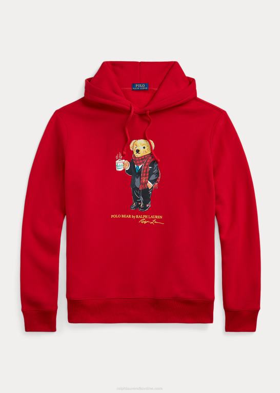 rl 2000 rød Mænd Ralph Lauren månenytår polobjørn hættetrøje Z426B1929