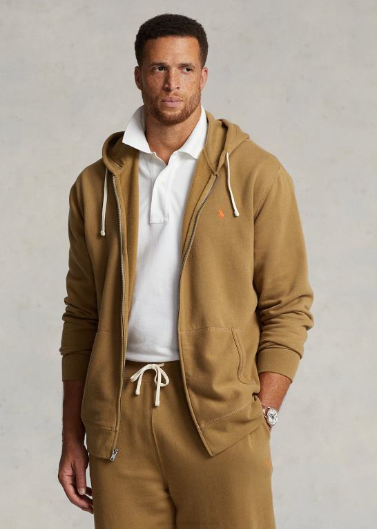 sandsurfe Mænd Ralph Lauren rl fleece hættetrøjen med fuld lynlås Z426B1658