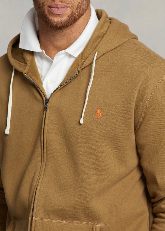 sandsurfe Mænd Ralph Lauren rl fleece hættetrøjen med fuld lynlås Z426B1658