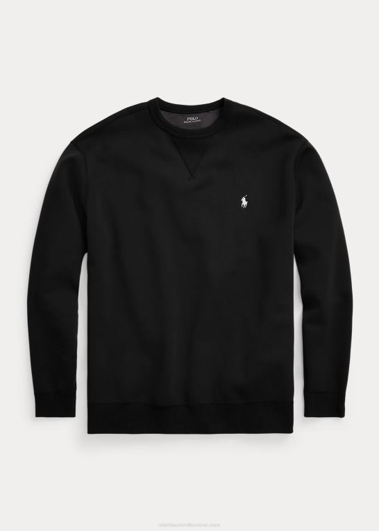 sort Mænd Ralph Lauren dobbeltstrikket sweatshirt Z426B1911