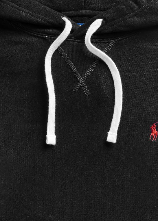 sort Mænd Ralph Lauren rl fleece hættetrøjen Z426B1572
