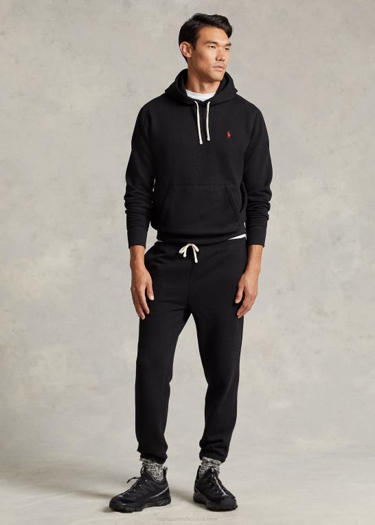 sort Mænd Ralph Lauren rl fleece hættetrøjen Z426B399