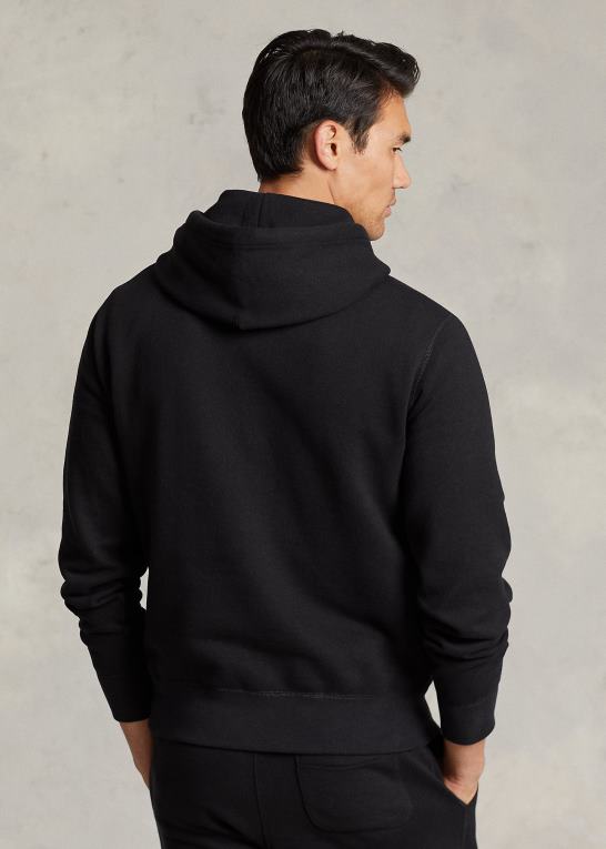 sort Mænd Ralph Lauren rl fleece hættetrøjen Z426B399