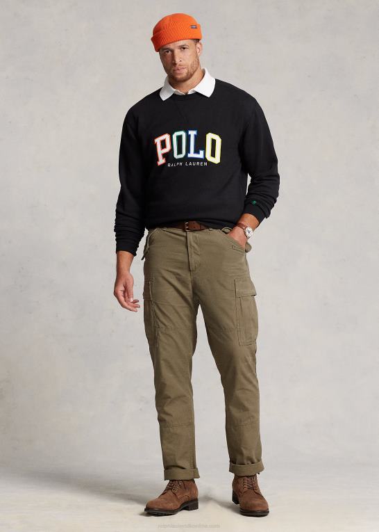 sort Mænd Ralph Lauren rl fleece logo sweatshirt Z426B1912