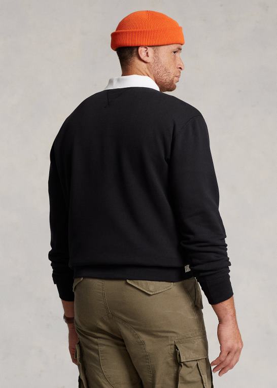sort Mænd Ralph Lauren rl fleece logo sweatshirt Z426B1912