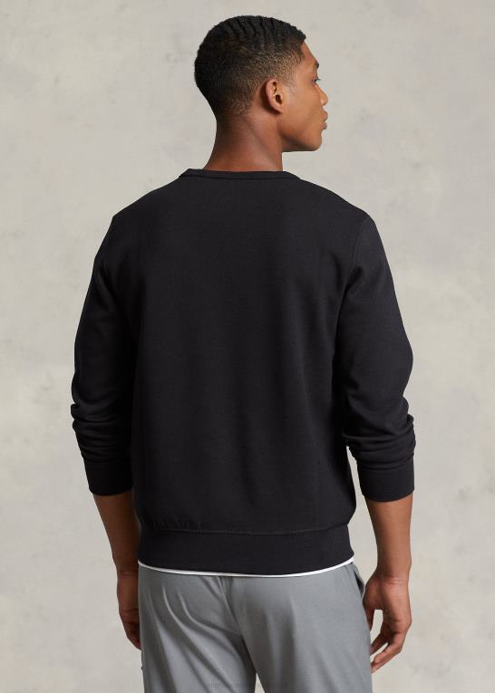 sort/creme Mænd Ralph Lauren dobbeltstrikket sweatshirt Z426B869