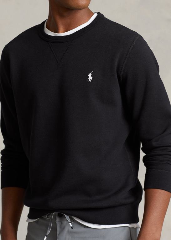 sort/creme Mænd Ralph Lauren dobbeltstrikket sweatshirt Z426B869