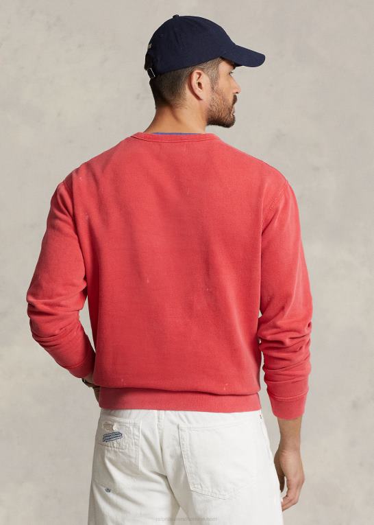 stolpe rød Mænd Ralph Lauren fleece grafisk sweatshirt Z426B1331