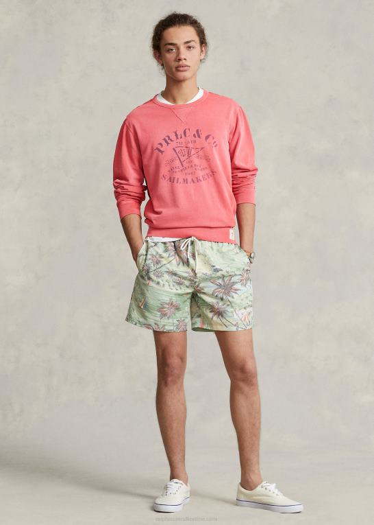 stolpe rød Mænd Ralph Lauren fleece grafisk sweatshirt Z426B8593