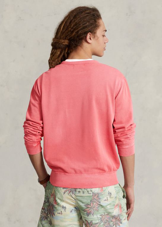 stolpe rød Mænd Ralph Lauren fleece grafisk sweatshirt Z426B8593