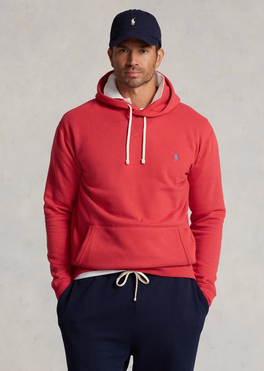 styrbord rød Mænd Ralph Lauren rl fleece hættetrøjen Z426B1578