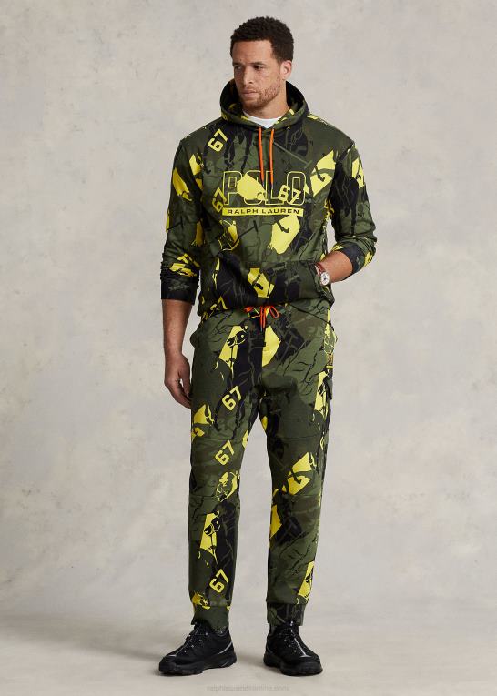 topmøde camo Mænd Ralph Lauren logo polo pony dobbeltstrikket hættetrøje Z426B1802