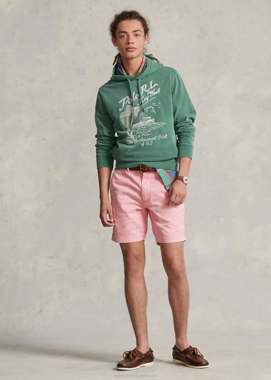 verano grøn Mænd Ralph Lauren broderet fleece grafisk hættetrøje Z426B782