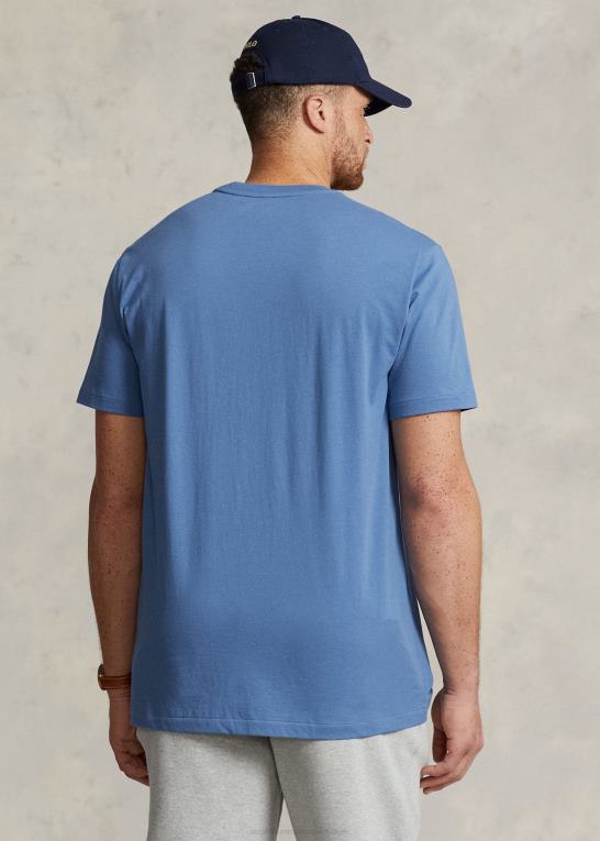 Nimes blå Mænd Ralph Lauren jersey t-shirt med rund hals Z426B8715