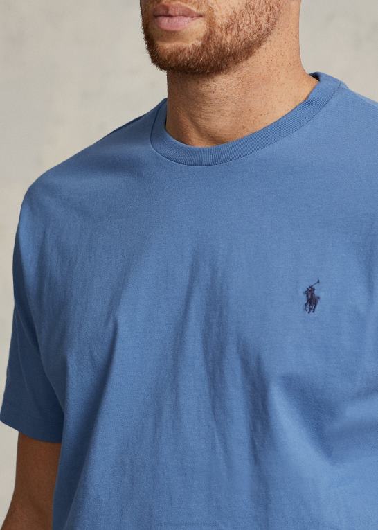 Nimes blå Mænd Ralph Lauren jersey t-shirt med rund hals Z426B8715
