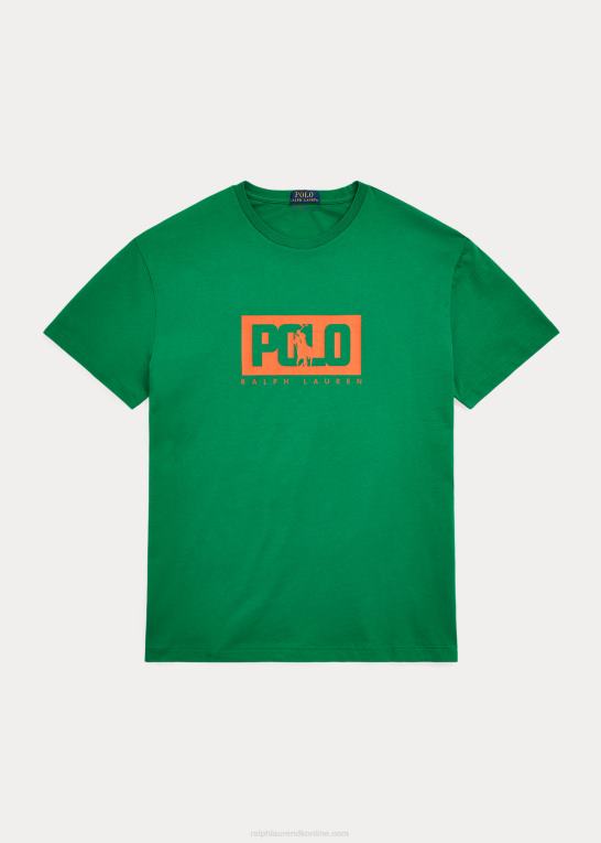 bjergskråning grøn Mænd Ralph Lauren klassisk pasform logo jersey t-shirt Z426B499