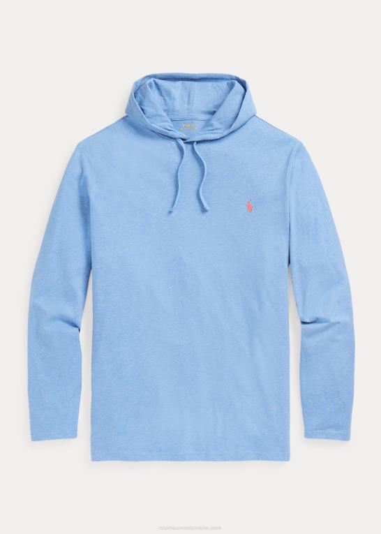 blød kongelyng Mænd Ralph Lauren jersey t-shirt med hætte Z426B8398