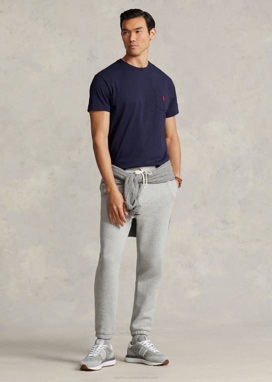 blæk Mænd Ralph Lauren jersey lomme t-shirt - alle passer Z426B247