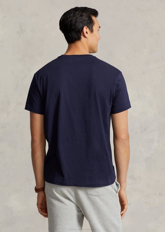 blæk Mænd Ralph Lauren jersey lomme t-shirt - alle passer Z426B247