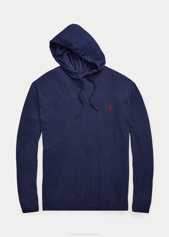 blæk Mænd Ralph Lauren jersey t-shirt med hætte Z426B8399