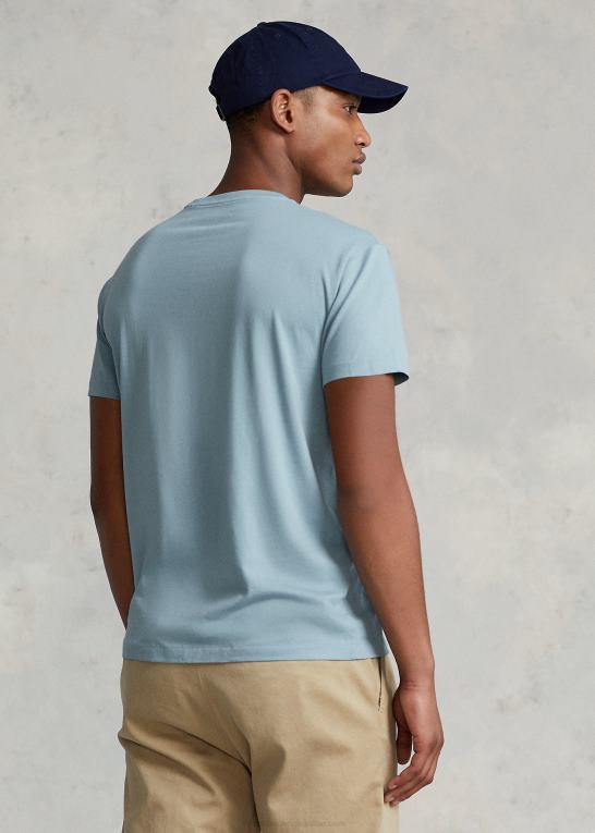 blå seddel Mænd Ralph Lauren jersey lomme t-shirt - alle passer Z426B244