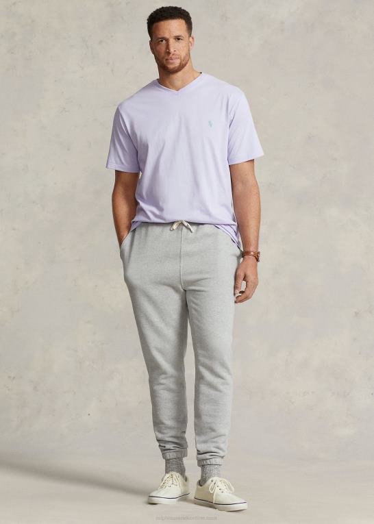 blomst lilla Mænd Ralph Lauren jersey t-shirt med v-hals Z426B1415