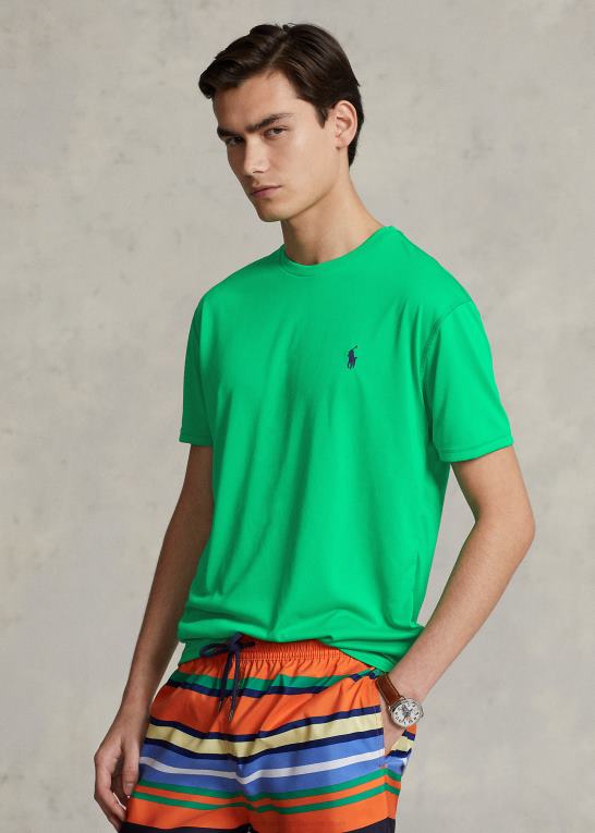 cabo grøn Mænd Ralph Lauren klassisk pasform performance jersey t-shirt Z426B277