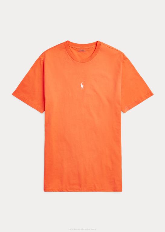 cadmium Mænd Ralph Lauren jersey t-shirt med rund hals Z426B1884