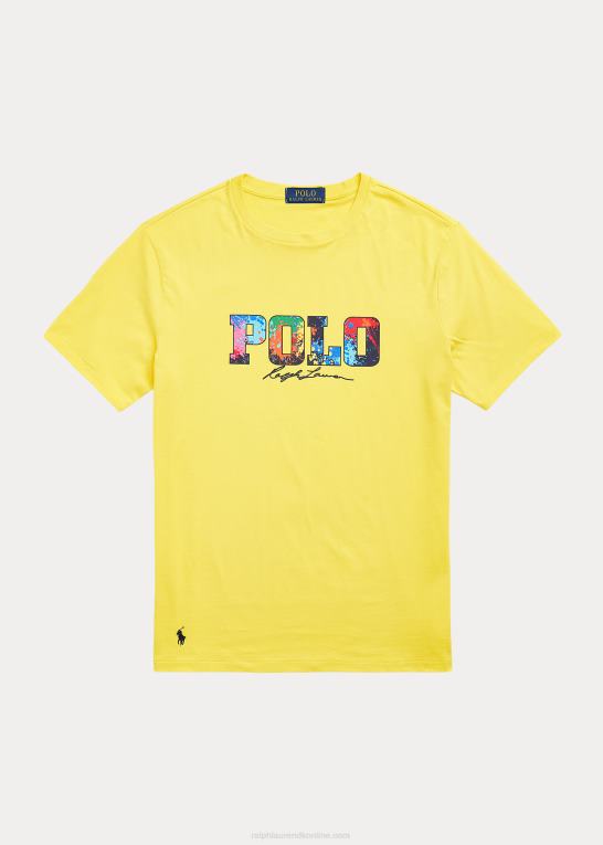 citronknus Mænd Ralph Lauren logo jersey t-shirt Z426B1561