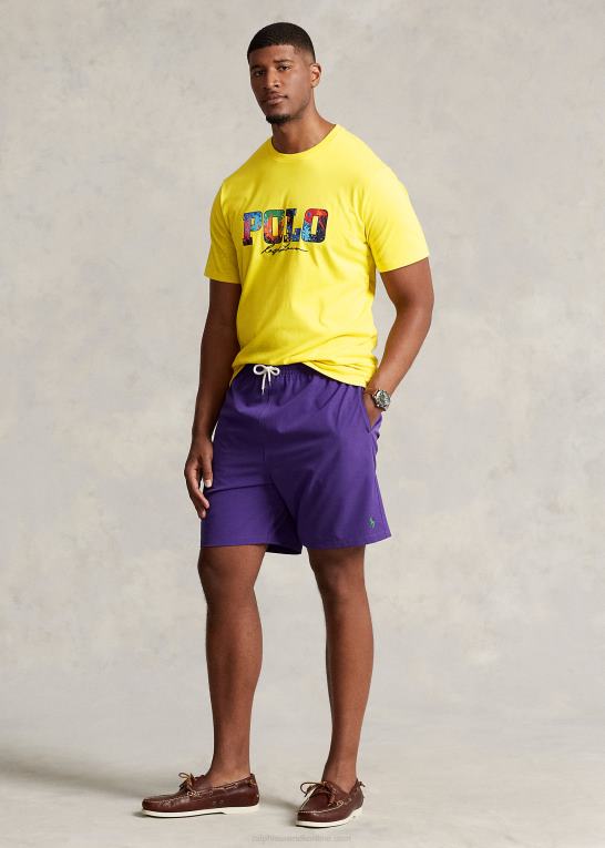 citronknus Mænd Ralph Lauren logo jersey t-shirt Z426B1561