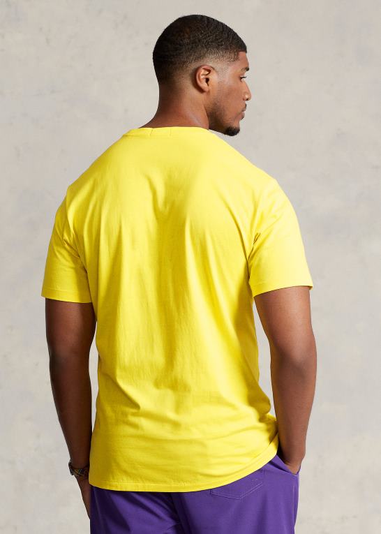citronknus Mænd Ralph Lauren logo jersey t-shirt Z426B1561