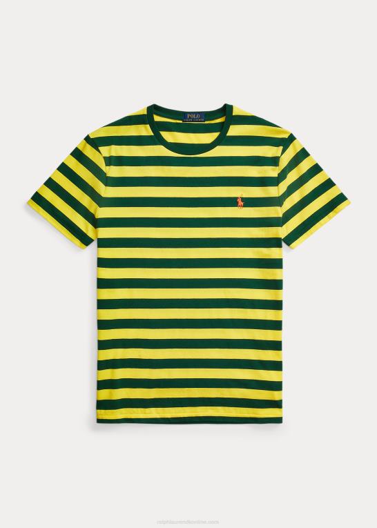 citronknus/ny skov Mænd Ralph Lauren klassisk pasform stribet jersey t-shirt Z426B376