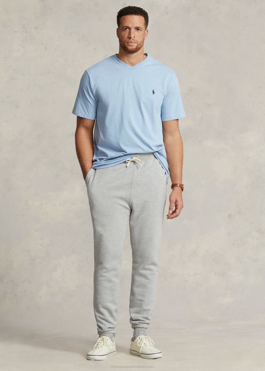 ejendom blå Mænd Ralph Lauren jersey t-shirt med v-hals Z426B1414