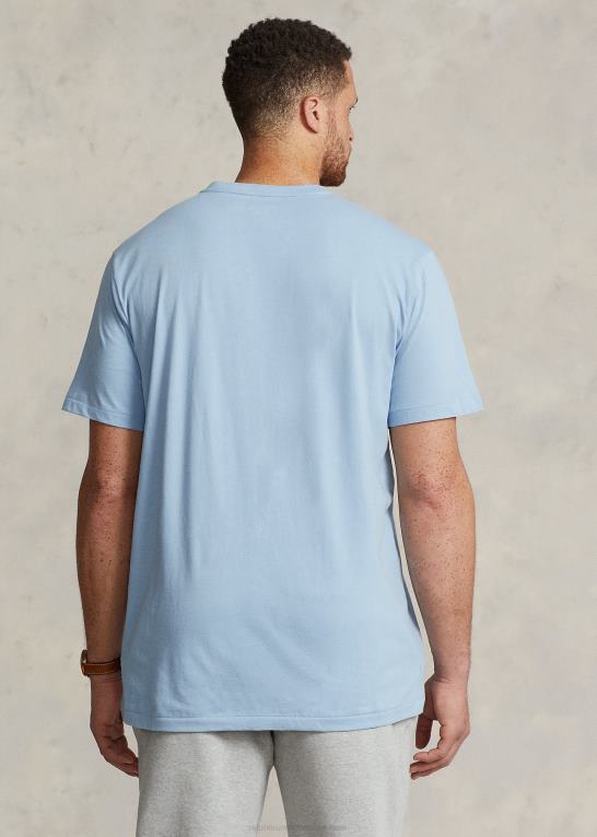 ejendom blå Mænd Ralph Lauren jersey t-shirt med v-hals Z426B1414