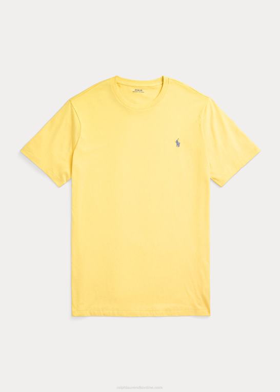 falde gul Mænd Ralph Lauren jersey t-shirt med rund hals Z426B8712