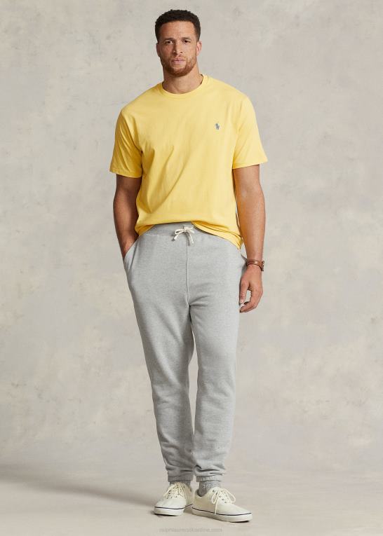 falde gul Mænd Ralph Lauren jersey t-shirt med rund hals Z426B8712