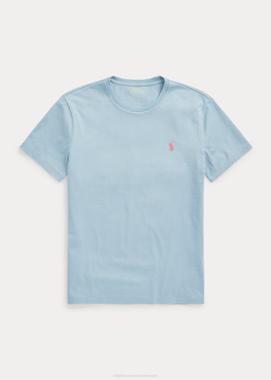 fartøj blå Mænd Ralph Lauren jersey t-shirt med rund hals - alle passer Z426B171