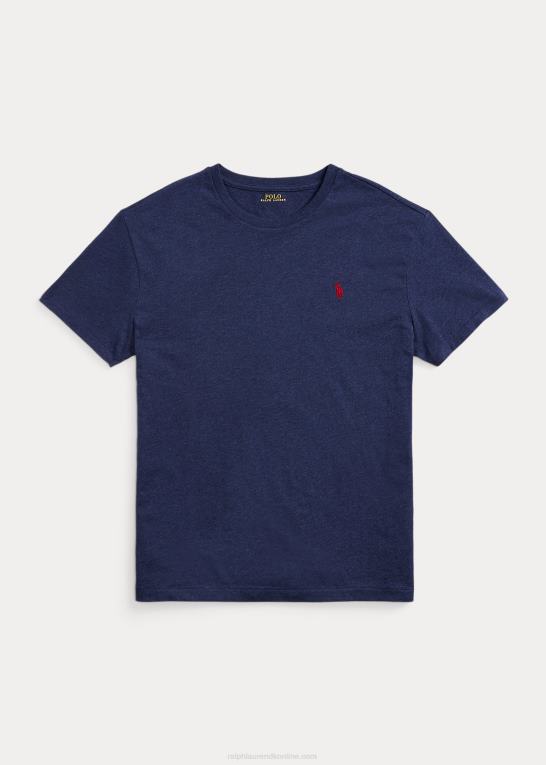 forårsflådelyng Mænd Ralph Lauren jersey t-shirt med rund hals - alle passer Z426B175