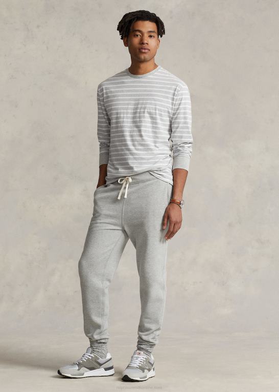 forårslyng/hvid Mænd Ralph Lauren klassisk pasform stribet jersey t-shirt Z426B846