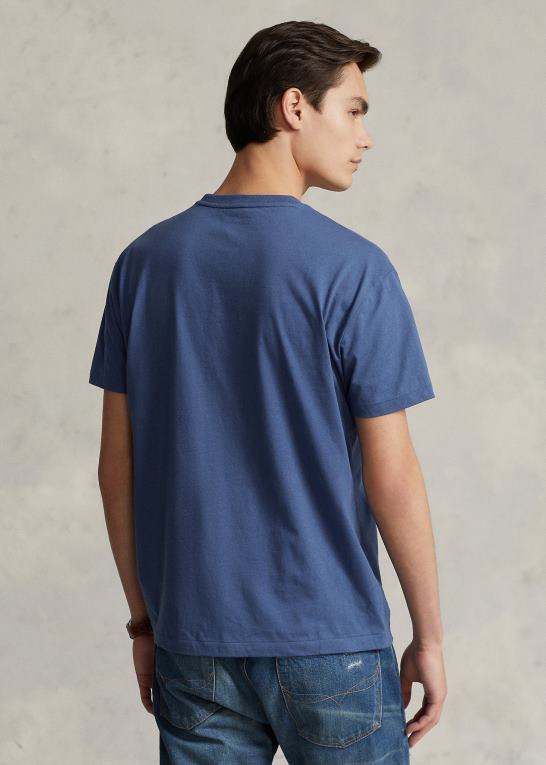 gammel kgl Mænd Ralph Lauren klassisk pasform jersey t-shirt med v-hals Z426B214