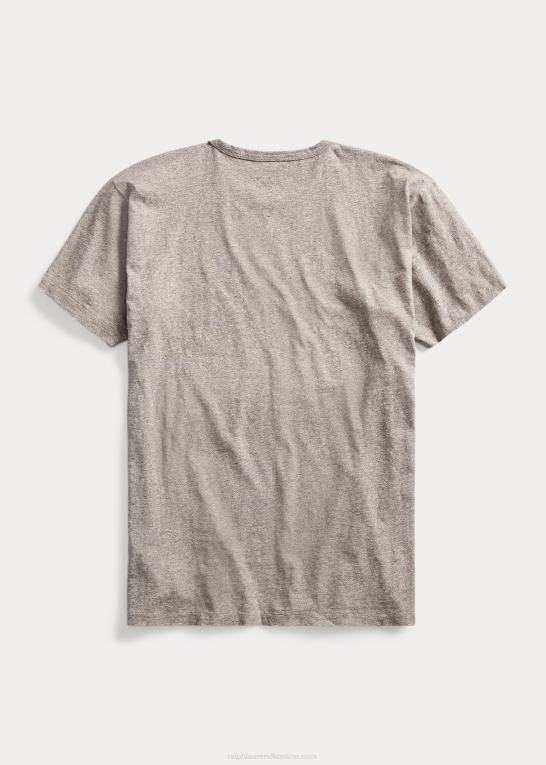 gråmeleret Mænd Ralph Lauren logo jersey t-shirt Z426B1696