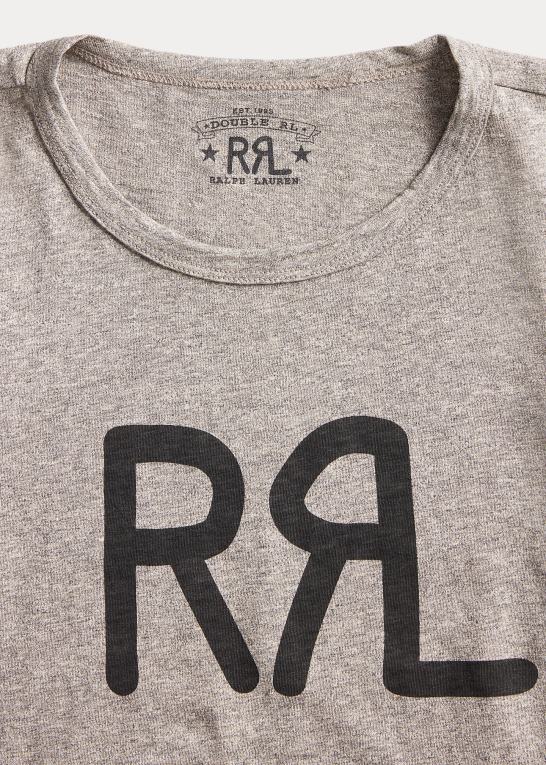 gråmeleret Mænd Ralph Lauren logo jersey t-shirt Z426B1696