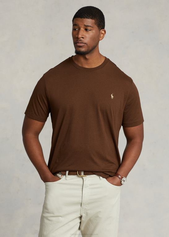 gren brun Mænd Ralph Lauren jersey t-shirt med rund hals Z426B8709