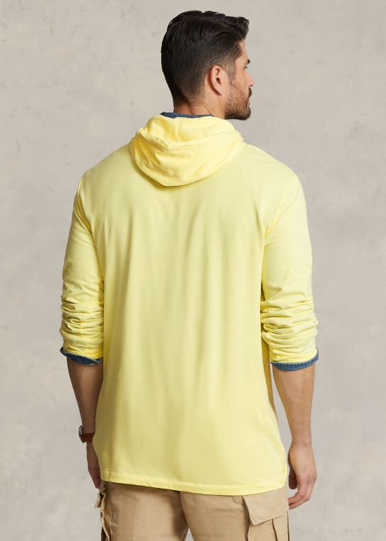 gul fiskebjørn Mænd Ralph Lauren T-shirt med hætte i polo bear jersey Z426B1426