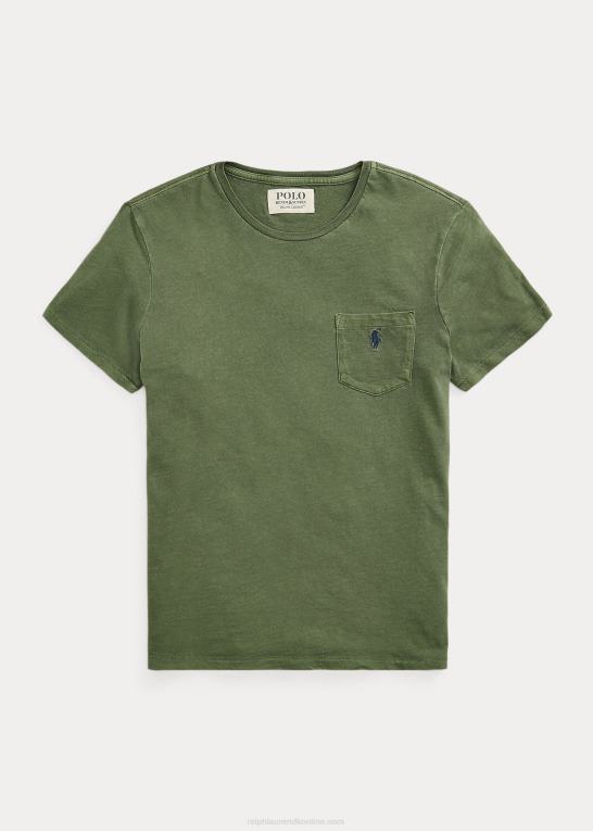 havesti Mænd Ralph Lauren brugerdefineret slim fit jersey lomme t-shirt Z426B312