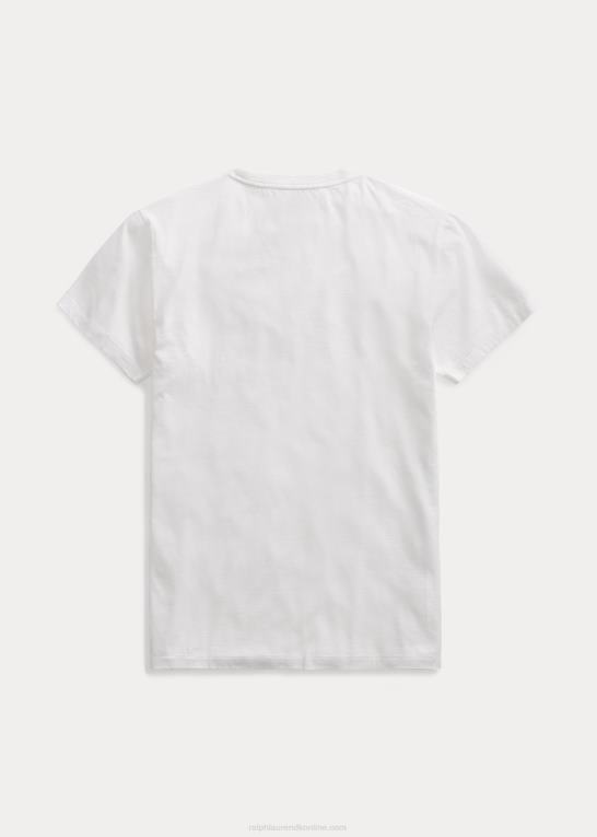 hvid Mænd Ralph Lauren jersey lomme t-shirt Z426B1694