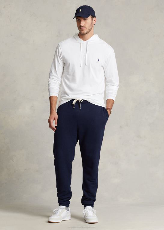 hvid Mænd Ralph Lauren jersey t-shirt med hætte Z426B8400